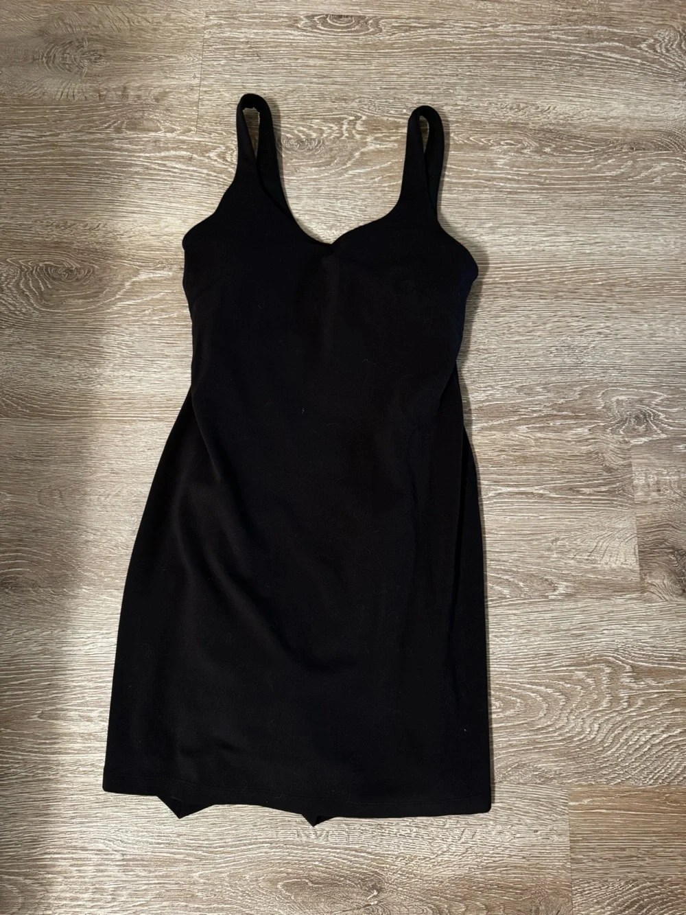 Lulu Black Zip-Front Define jacket and matching dress.